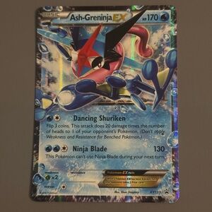 Ash-Greninja EX Pokémon Card